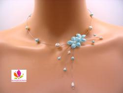 collier mariage turquoise