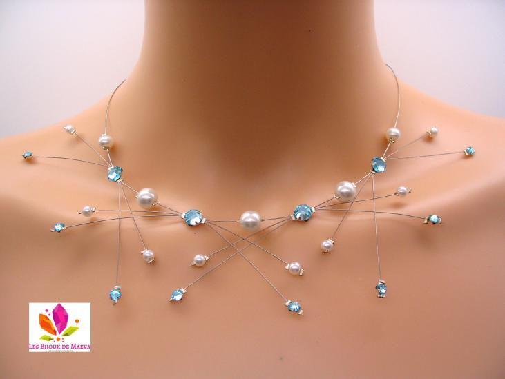 collier mariage turquoise
