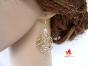 boucles d'oreilles dorées